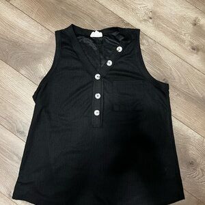 Black Sleeveless Top